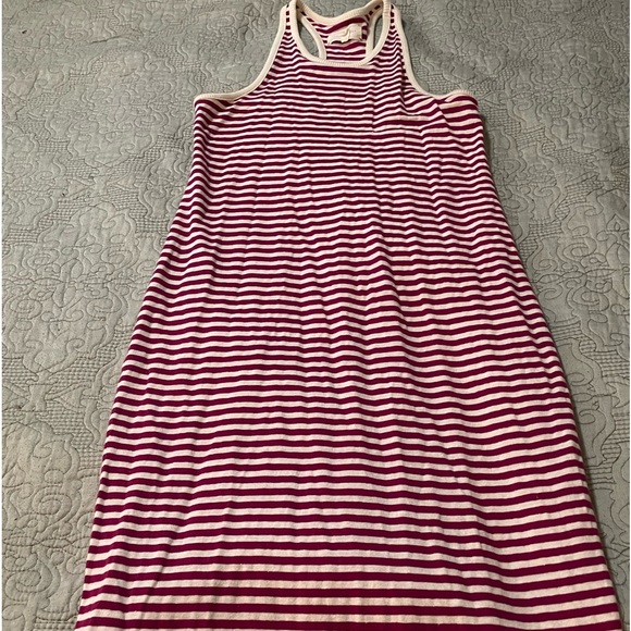 Loft Lou & Gray stripped racer back tank dress. - Picture 2 of 4